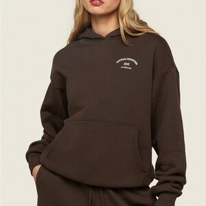 Gymshark PE Graphic Hoodie Archive Brown